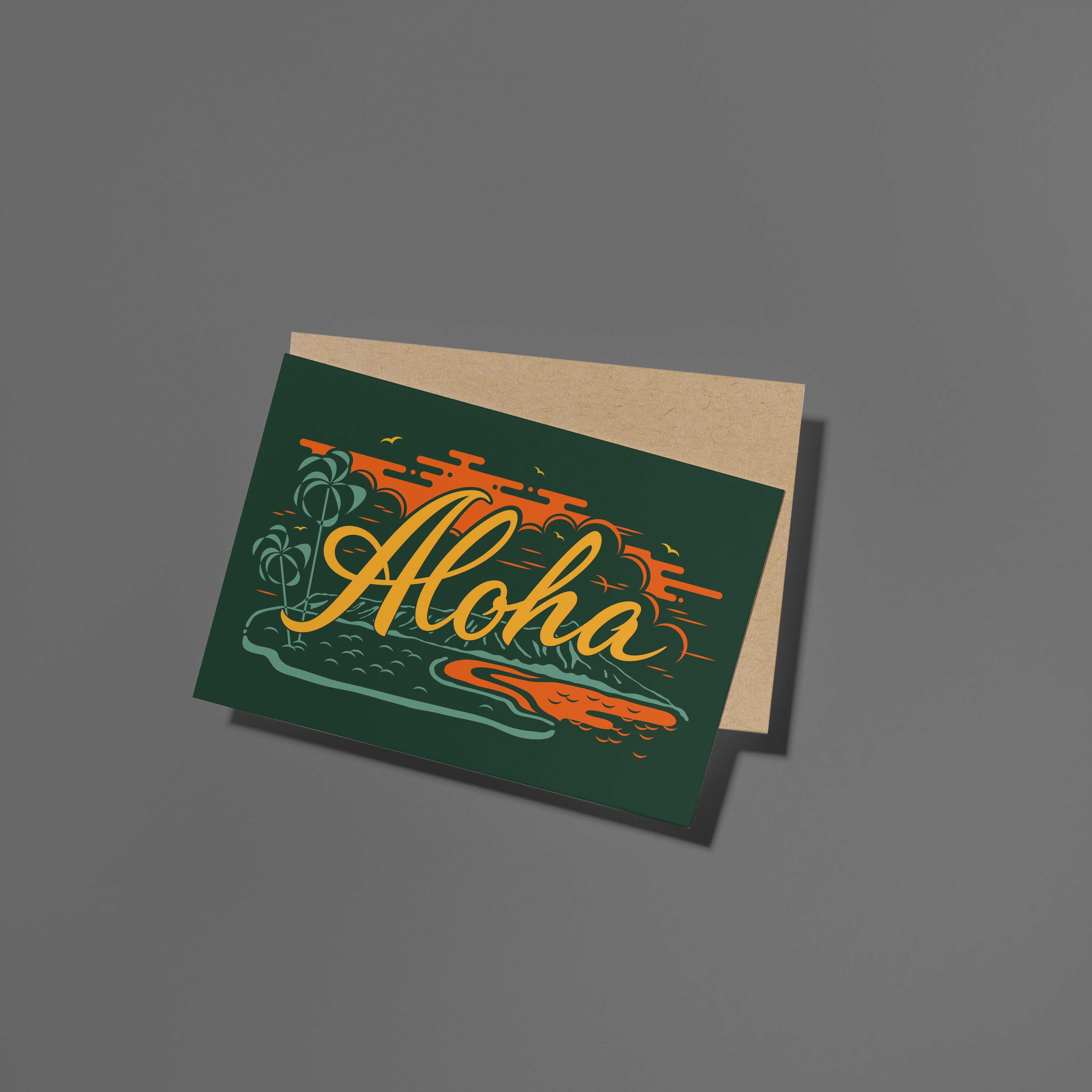 Diamond Head Aloha Card