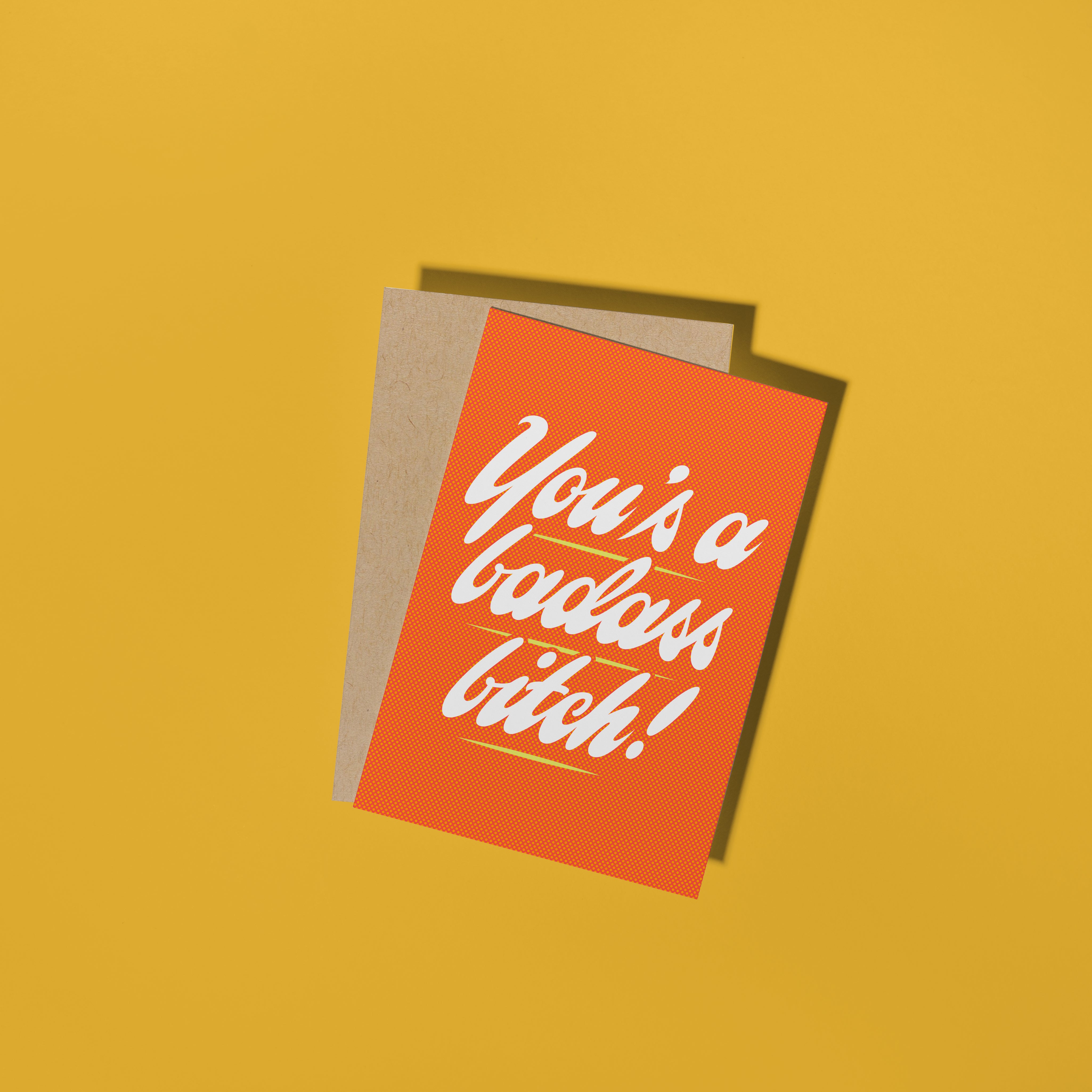 You's a Badass Bitch! Card