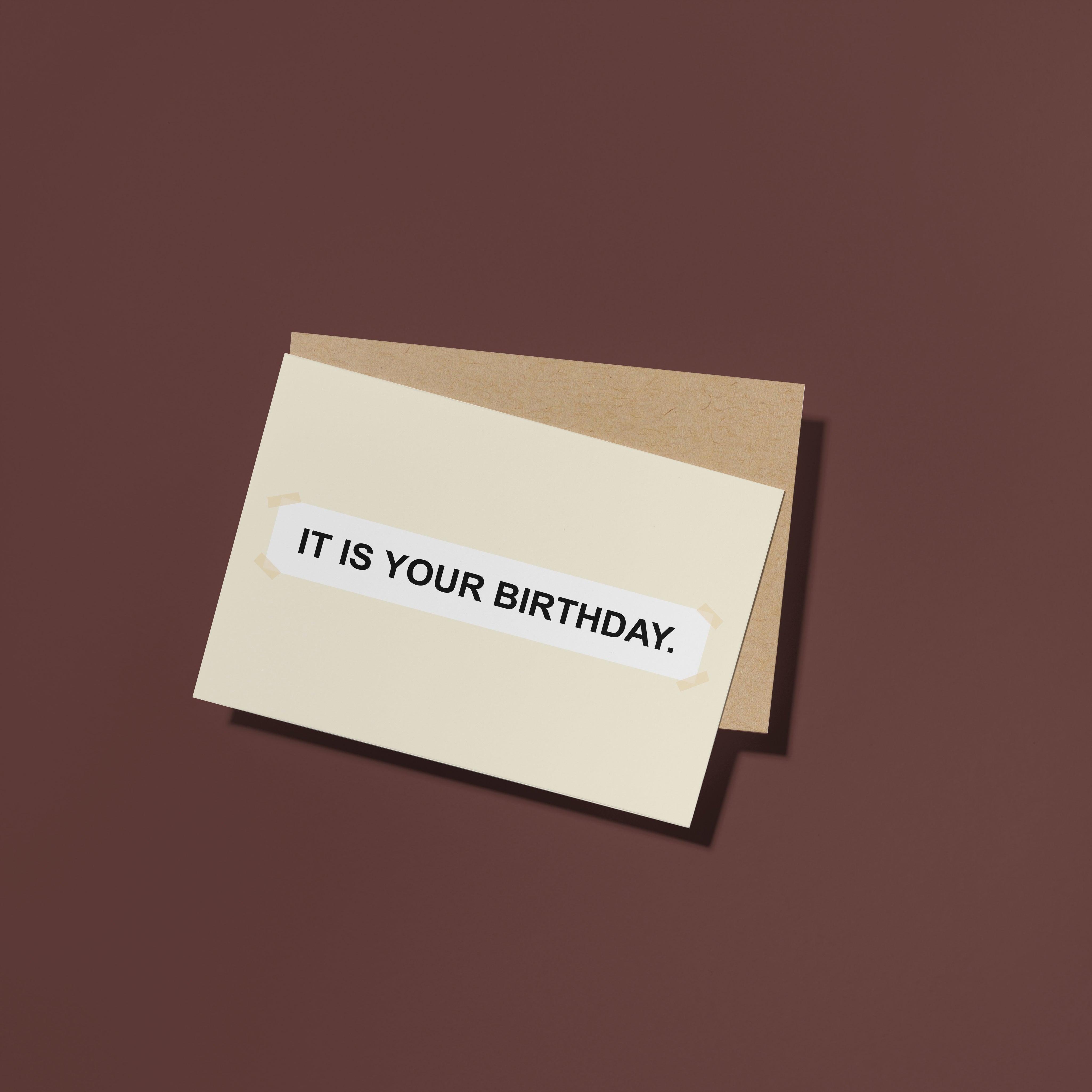 IT IS YOUR BIRTHDAY. Card