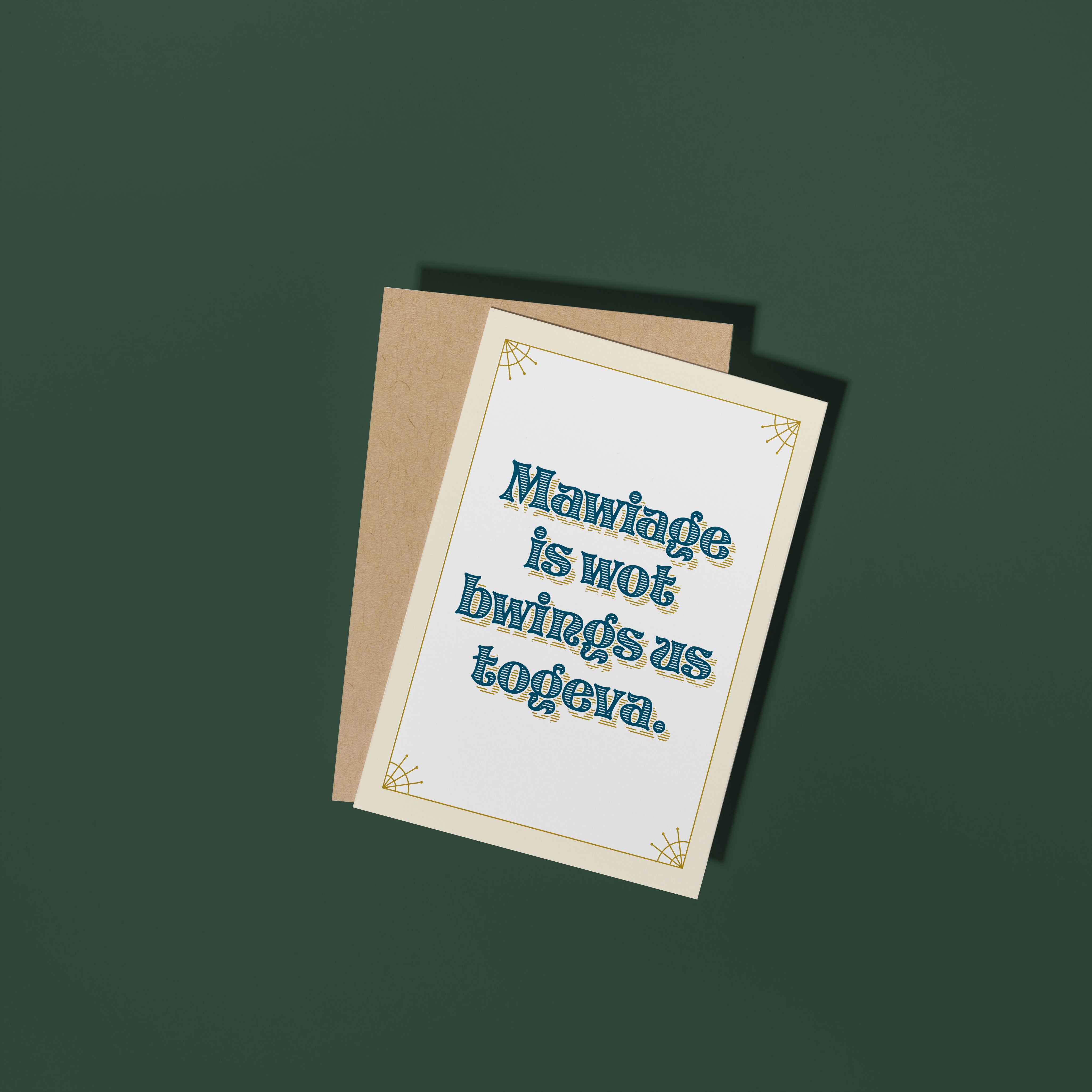 Mawiage Card