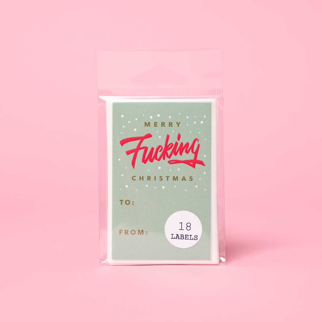 Merry F*cking Christmas Gift Labels