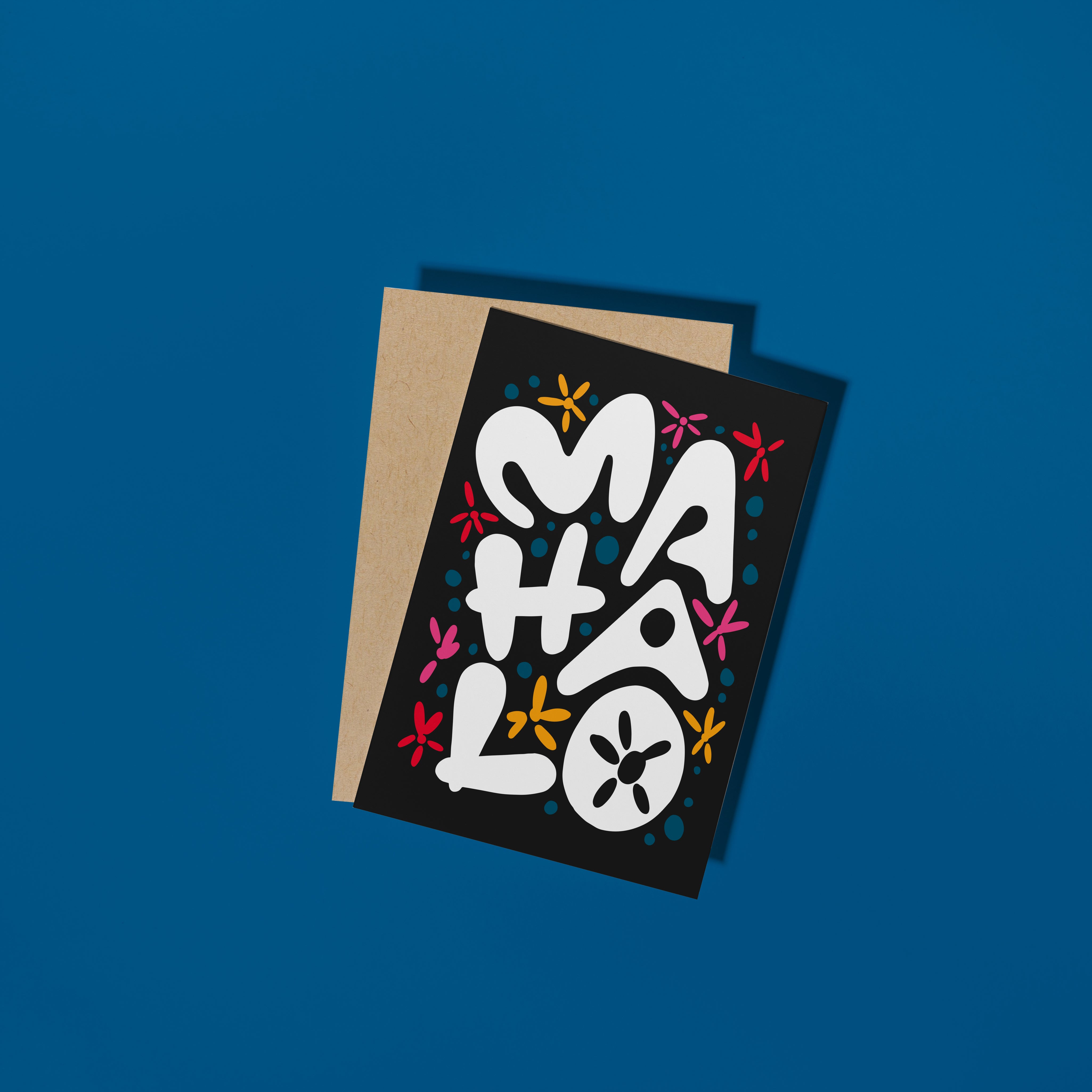 Puffy Mahalo Card