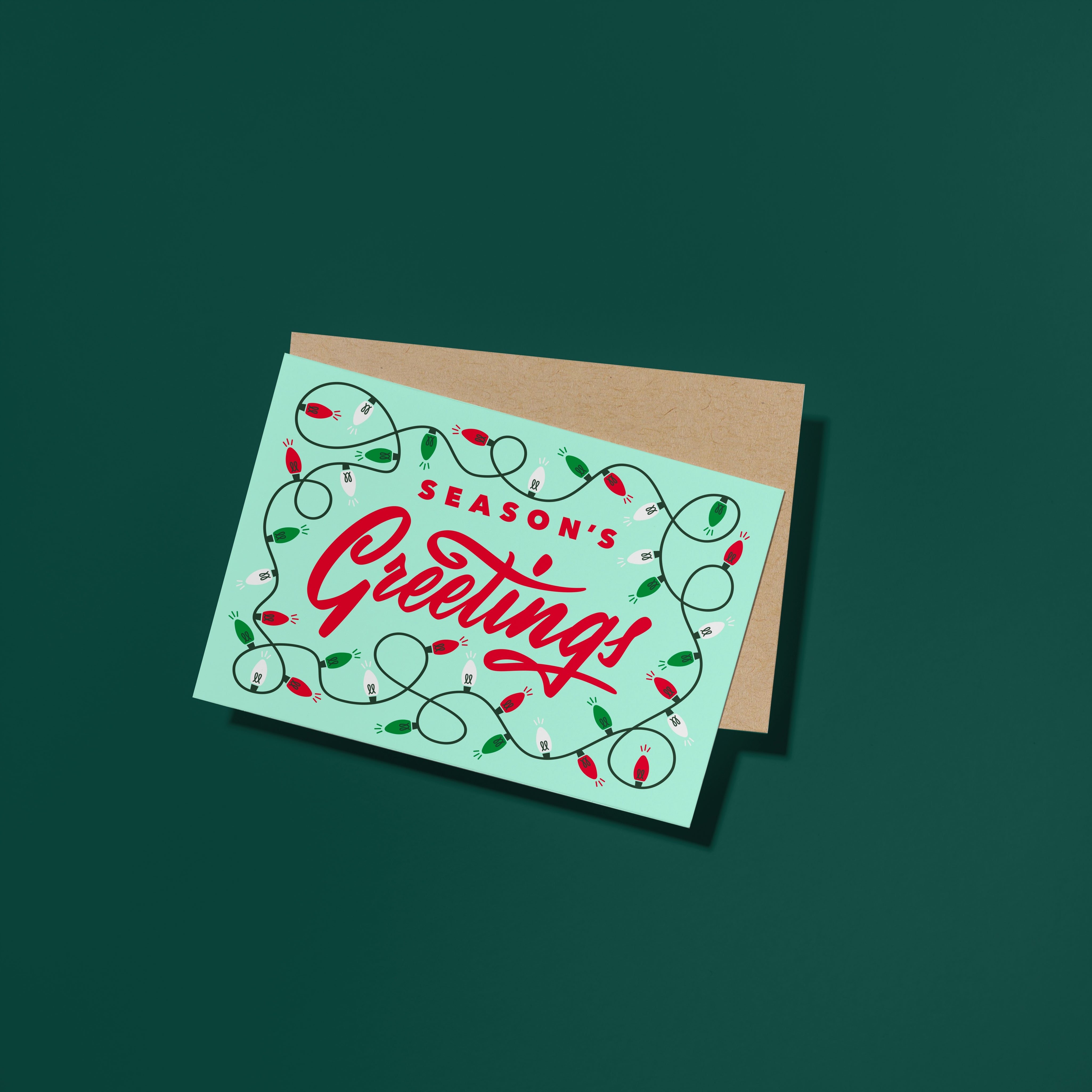 Season's Greetings Lights Card
