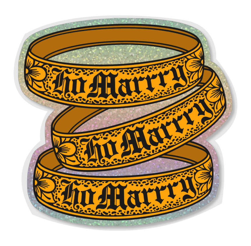 Ho Marrry Stacked Sticker