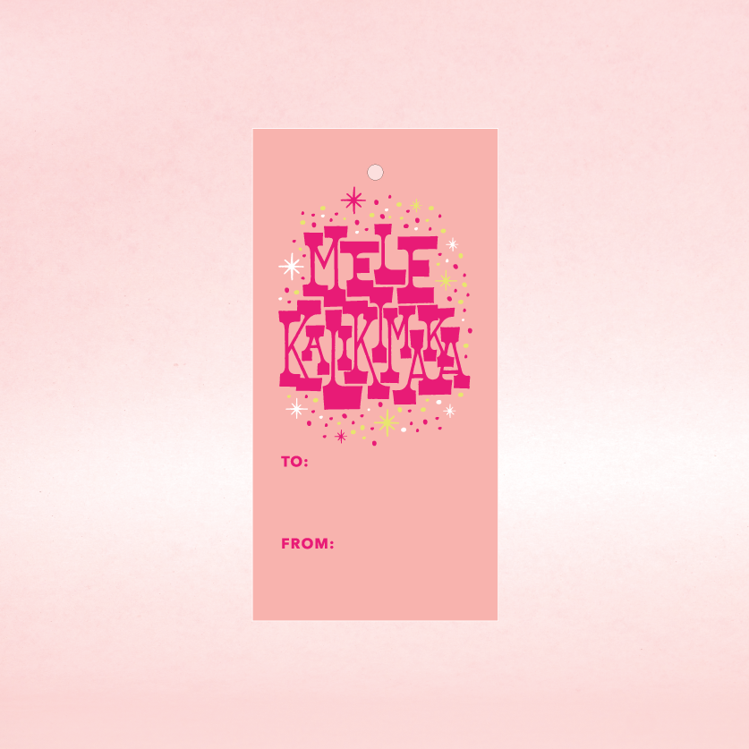 Mele Kalikimaka Gift Tags